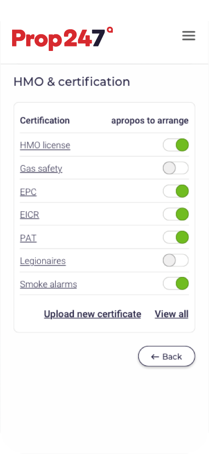 certifications